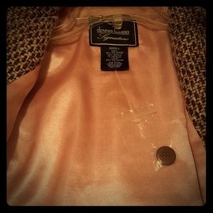 Tweed Jacket fully lined Choc/Pink